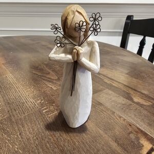 Willow Tree Brown and Silver Sculpture Art Piece